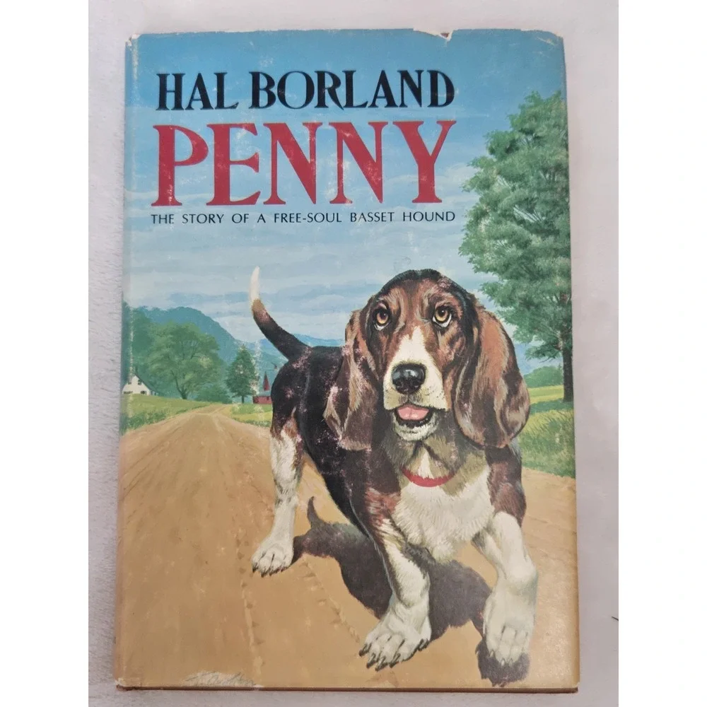 1972 Penny The Story of a Free-Soul Basset Hound Hal Borland HC DJ 1st Edition